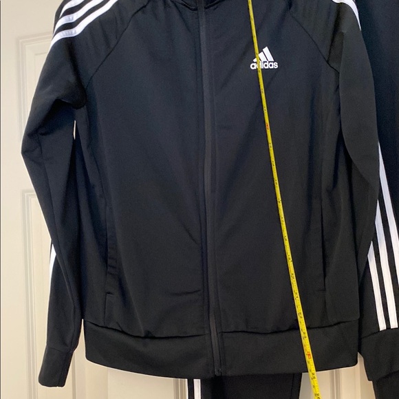 Adidas Black Track Suit with White Stripes - Picture 6 of 6